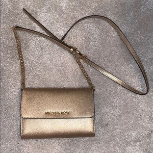 Michael Kors Gold Crossbody
